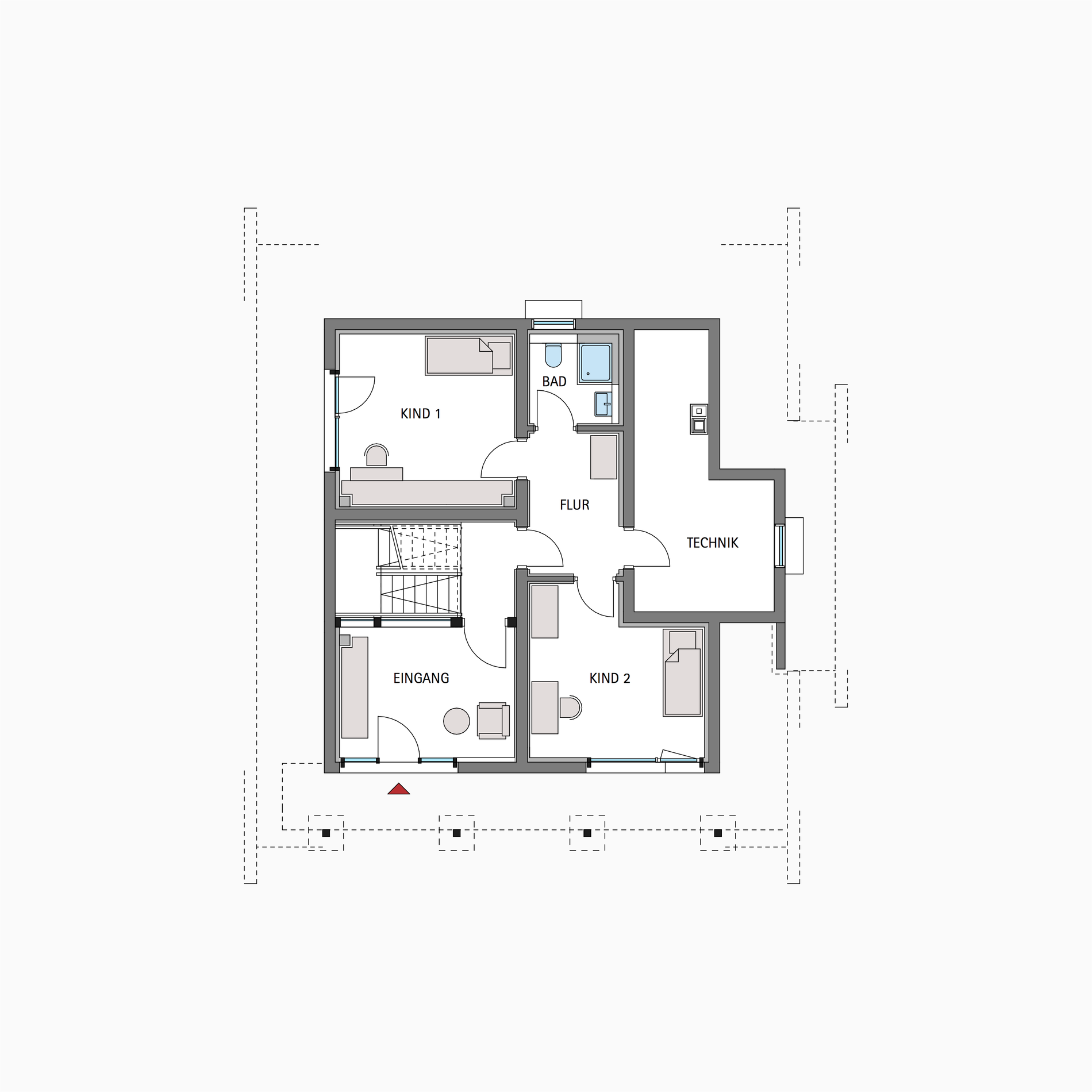 HUF Fachwerkhaus Grundriss Untergeschoss ART 3