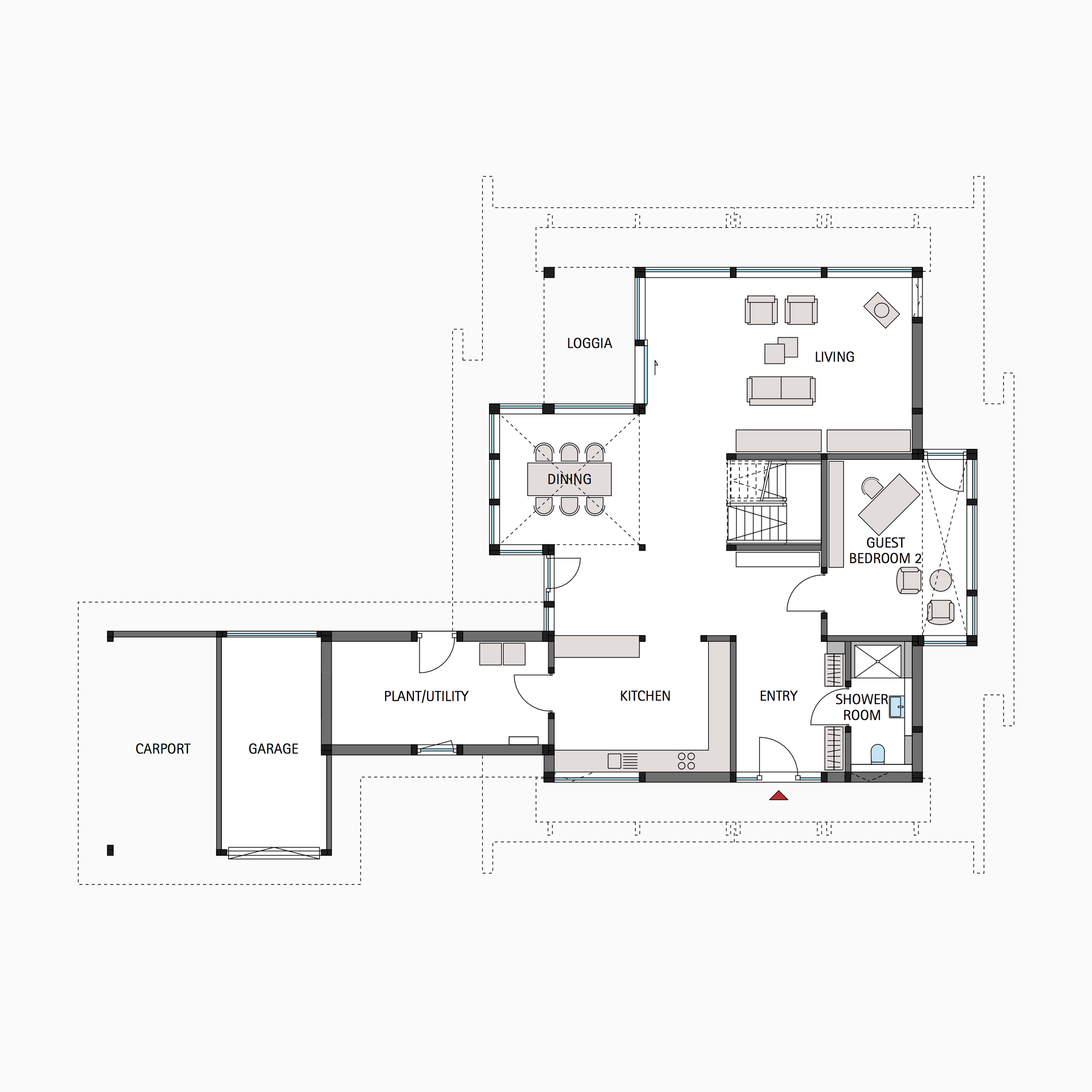 HUF house floor plan ground floor ART 4