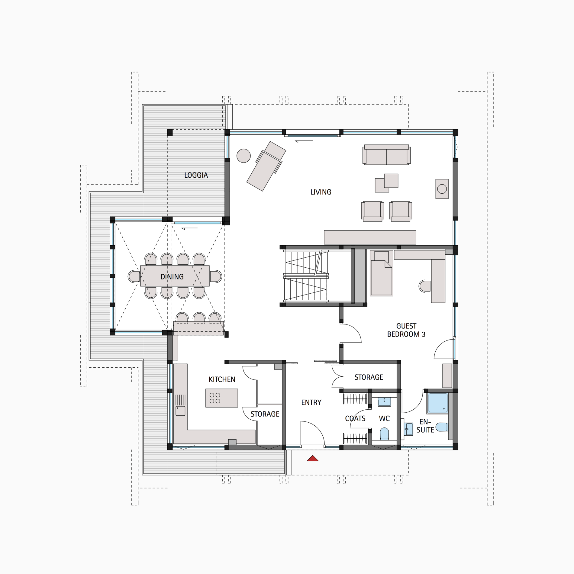 HUF house floor plan ground floor ART 5