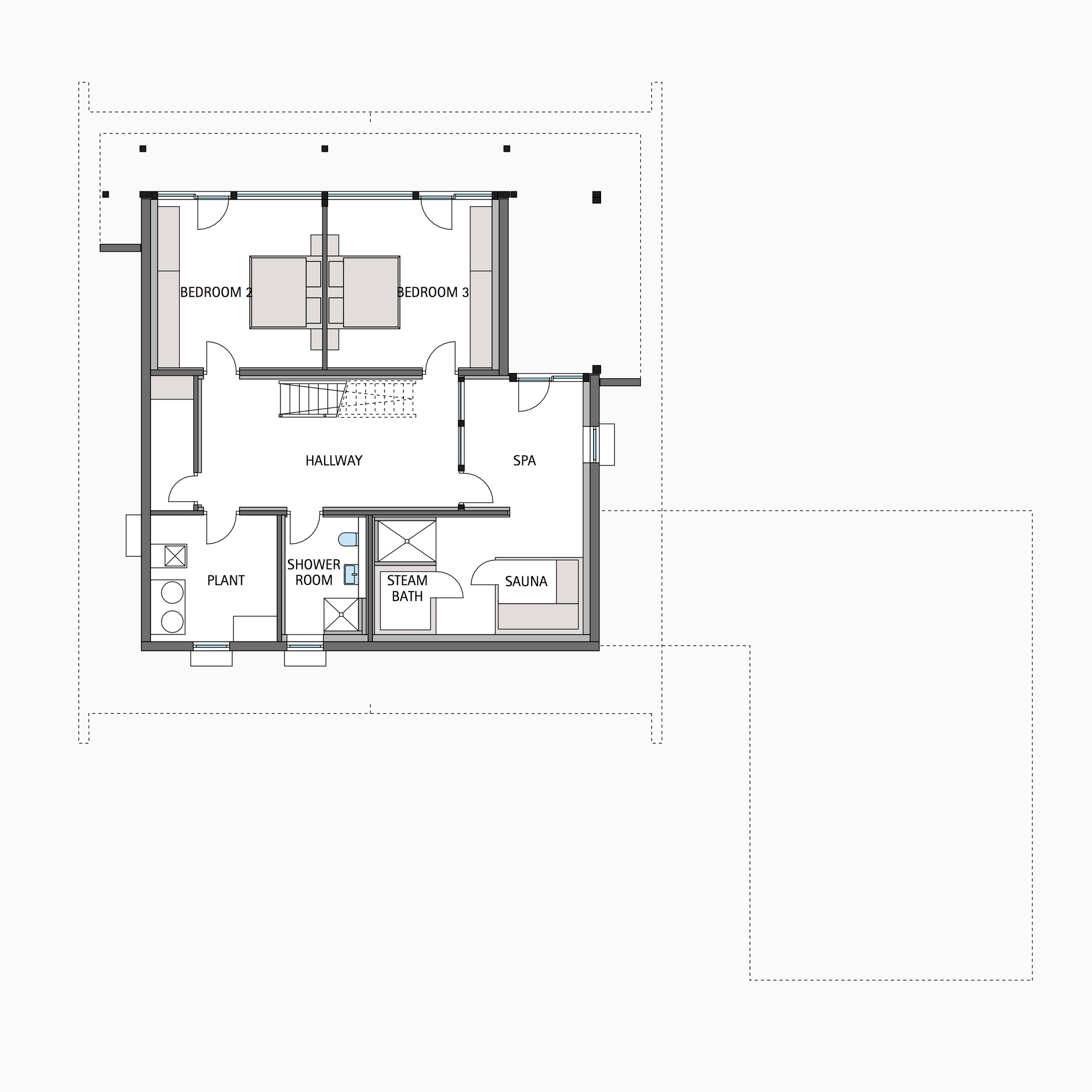 HUF house floor plan basement ART 5