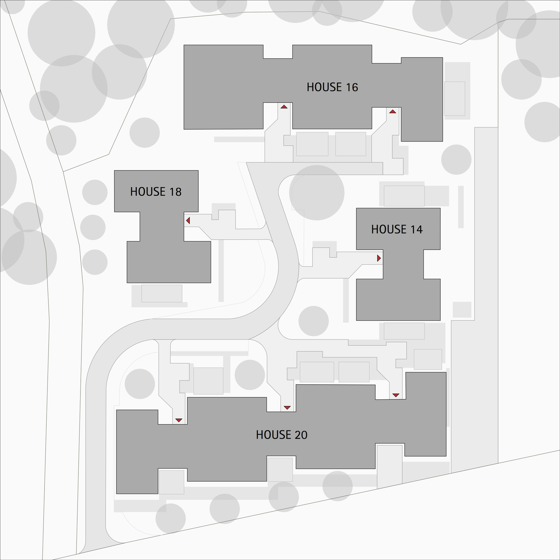 HUF house floor plan overview commercial construction